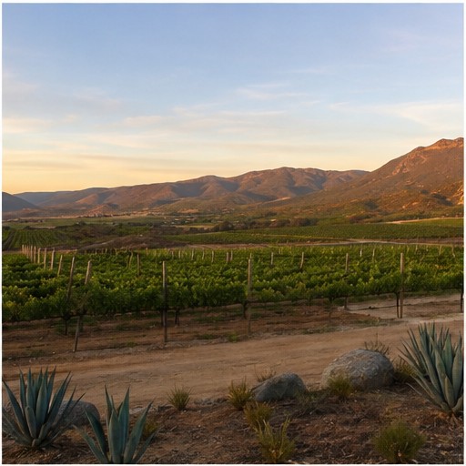 Terreno con vista a viñedos en Valle de Guadalupe — fotografía 2